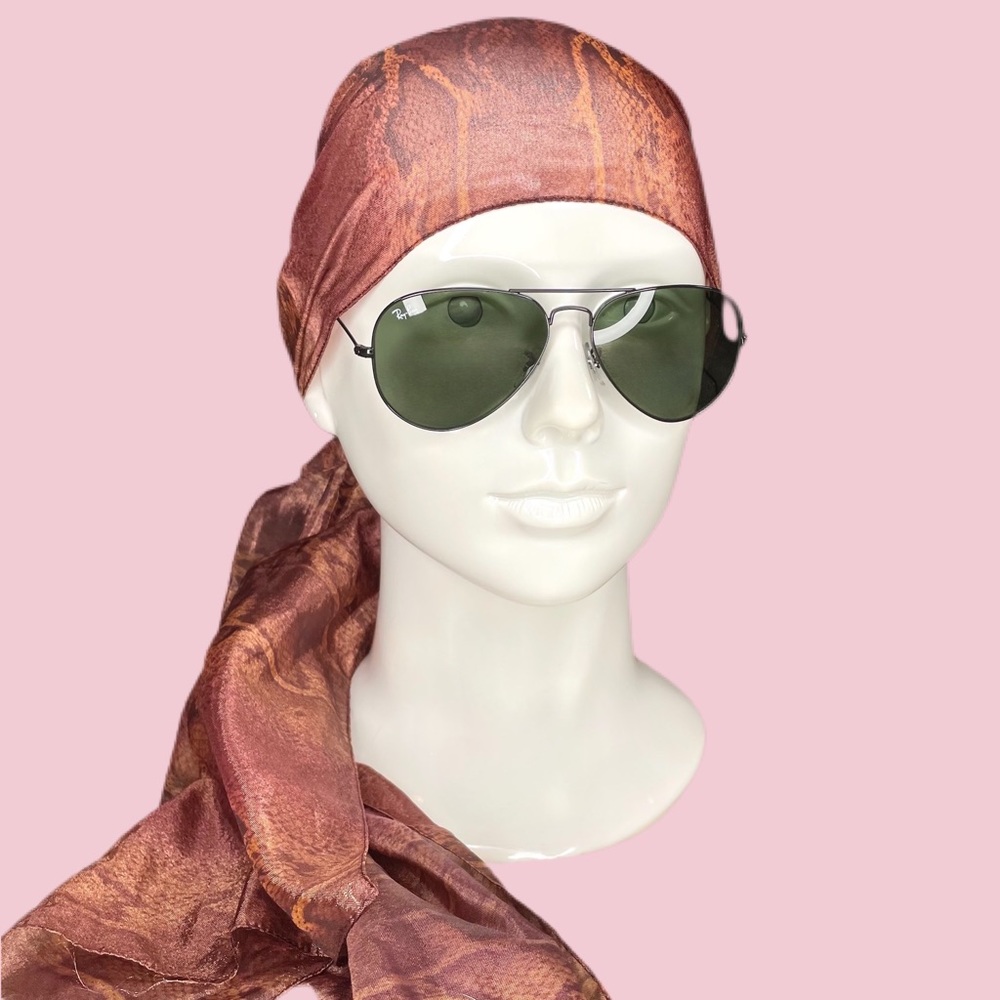 Snakeskin Print Scarf